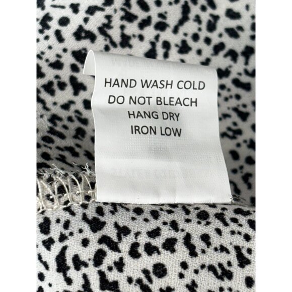 Sienna Sky Womens Polka Dot Sleeveless Top M White & Black Polyester - Picture 6 of 10